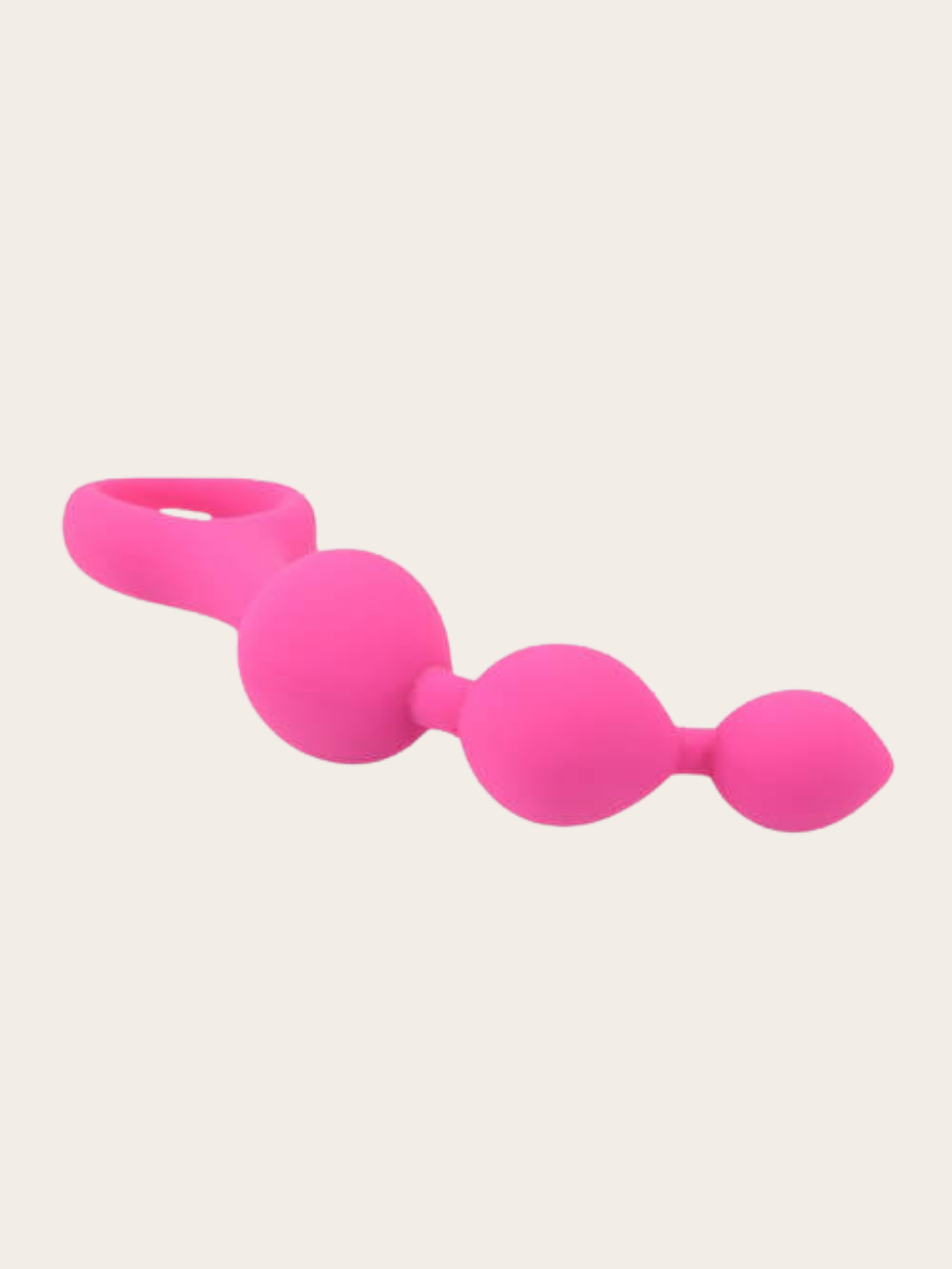 Bright Pink Anal Beads