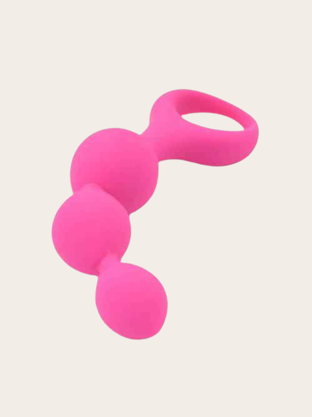 Bright pink anal beads