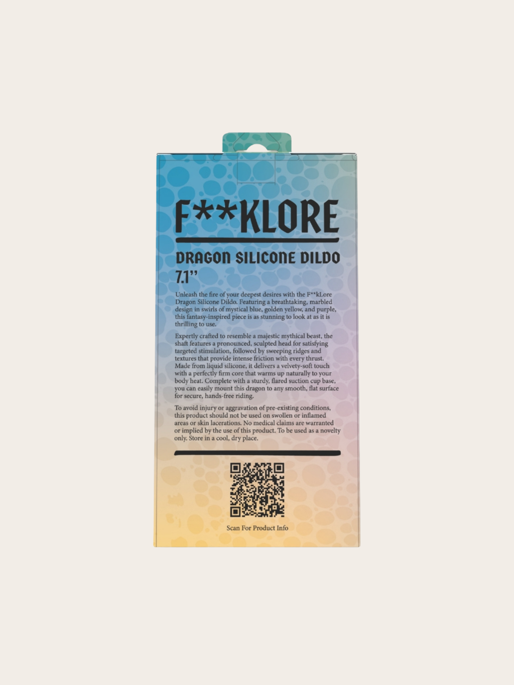 F**kLore Dragon Silicone Dildo retail box
