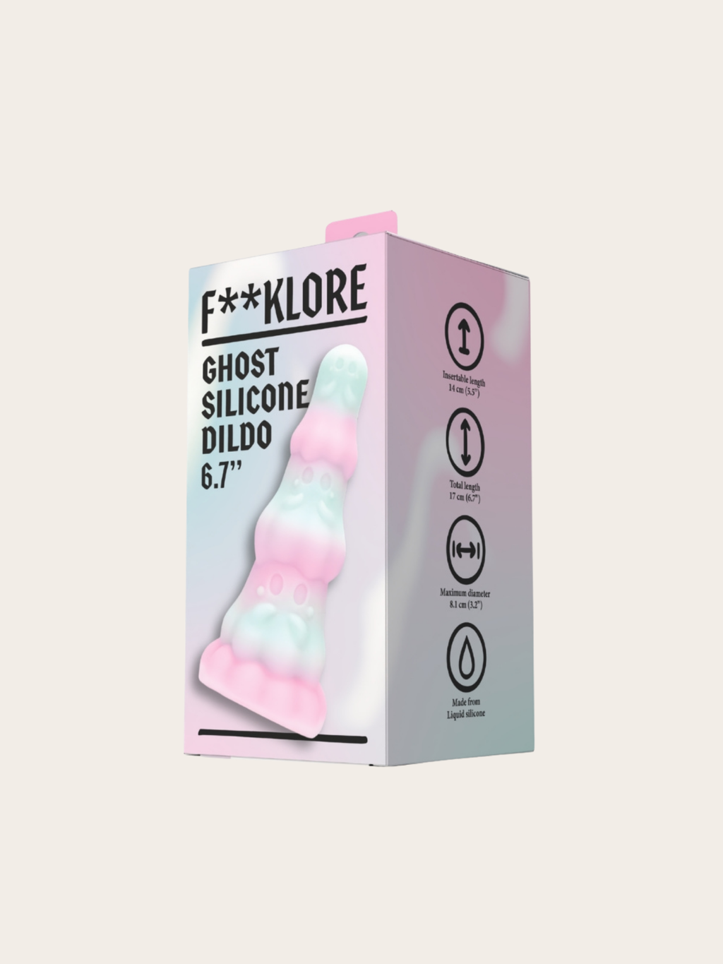 F**kLore Ghost Silicone Dildo retail box