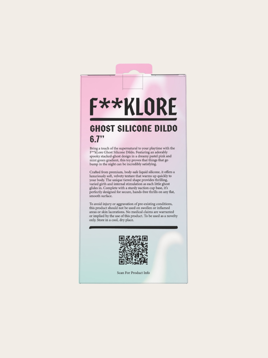F**kLore Ghost Silicone Dildo retail box