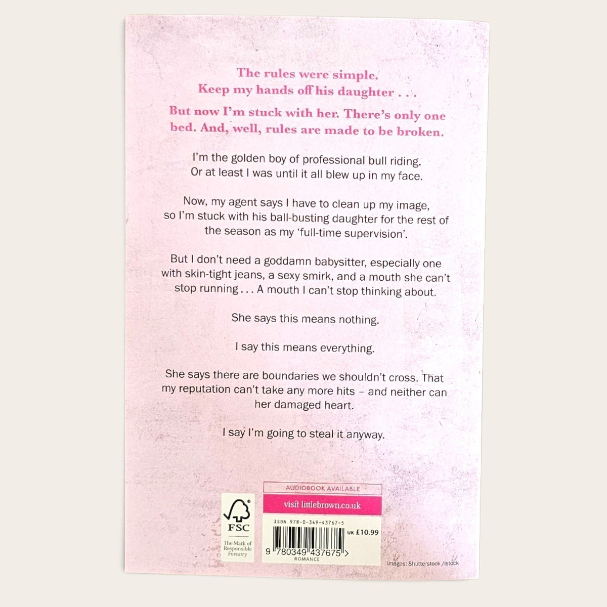 The back cover of a book titled 'Flawless by Elsie Silver, featuring a light pink background with black text, a pink title, and a barcode at the bottom.