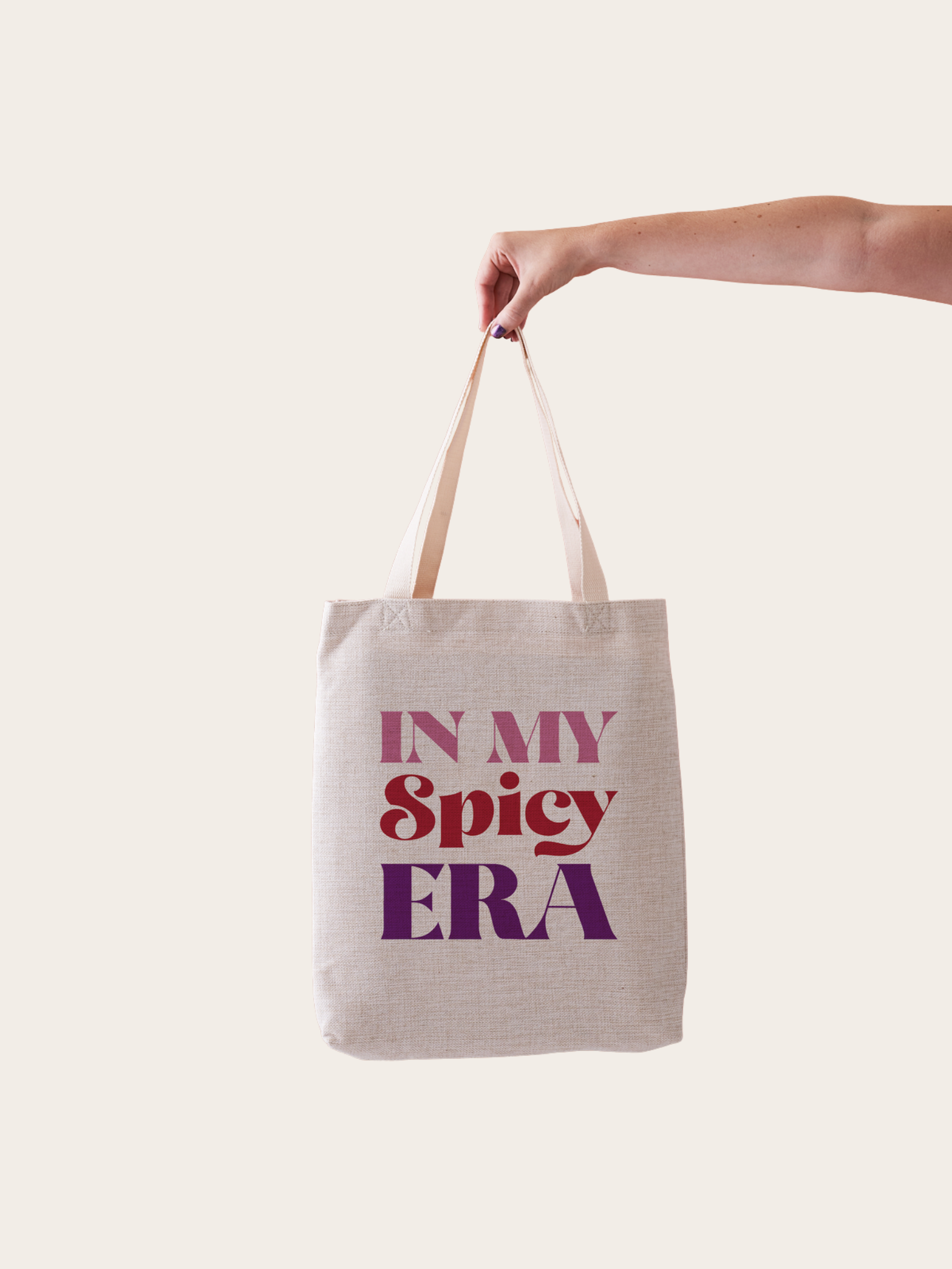 In my spicy era tote bag 