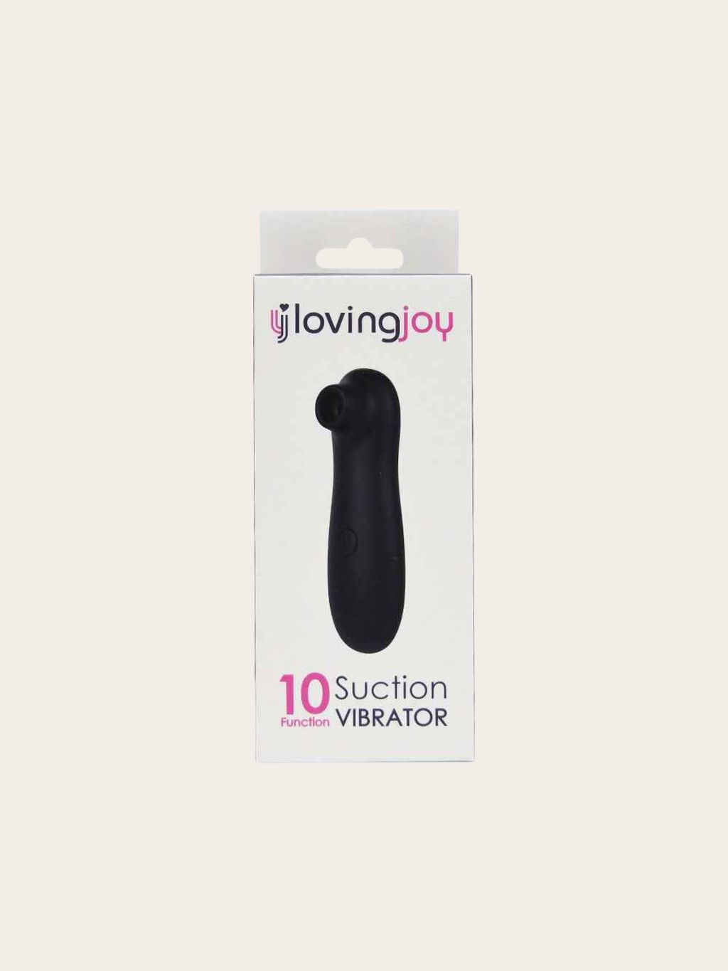 Loving Joy Clitoral Suction Vibrator Black in retail box