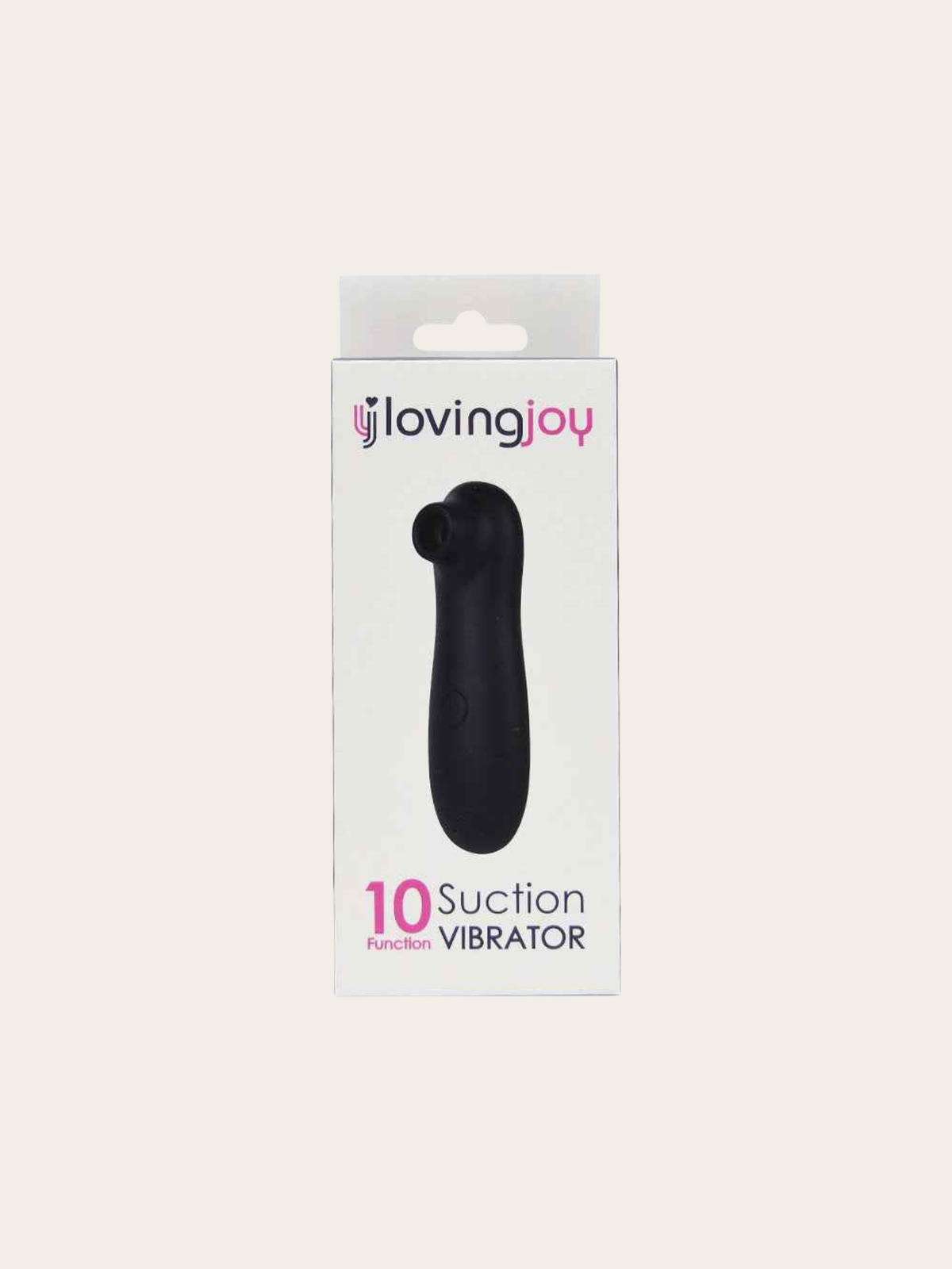 Loving Joy Clitoral Suction Vibrator Black in retail box