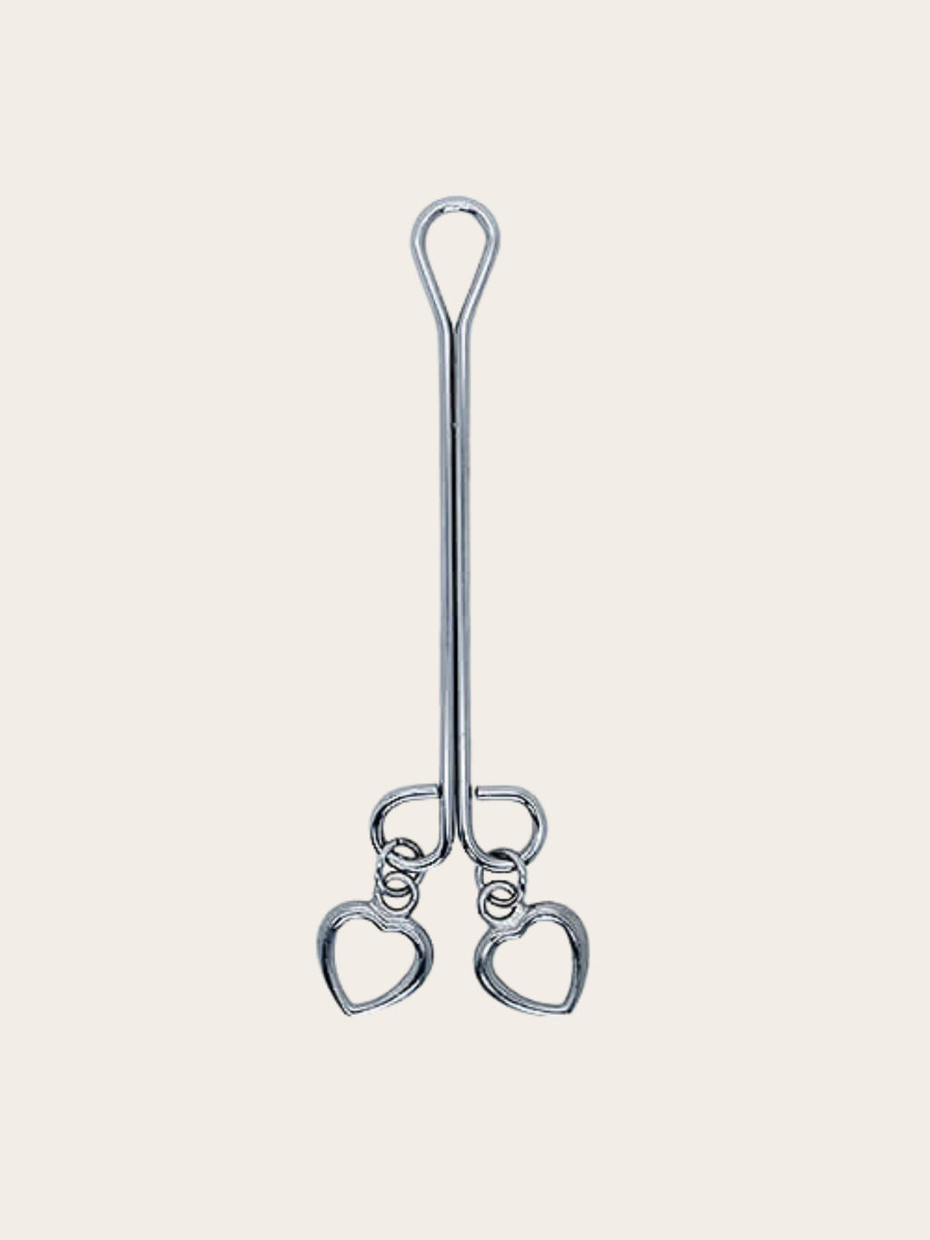 Metal Clit Clip with heart charms