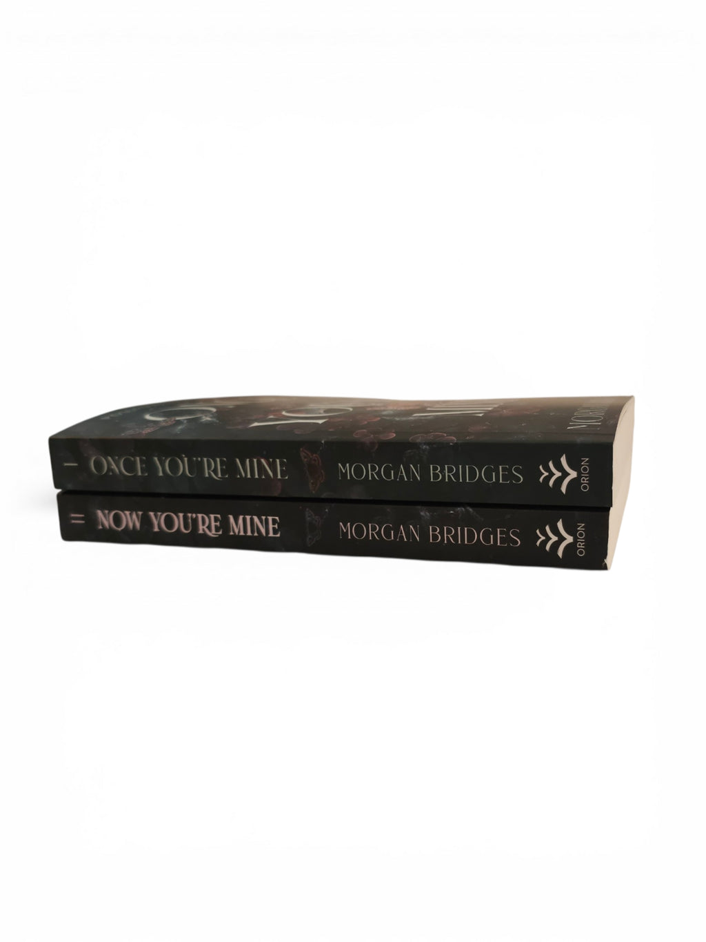 The possessing her series by Morgan Bridges. With Once You're mine and Now You're mine stacked on top of each other, on a clear white background