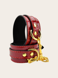 Red Ankle Cuffs  with gold chain