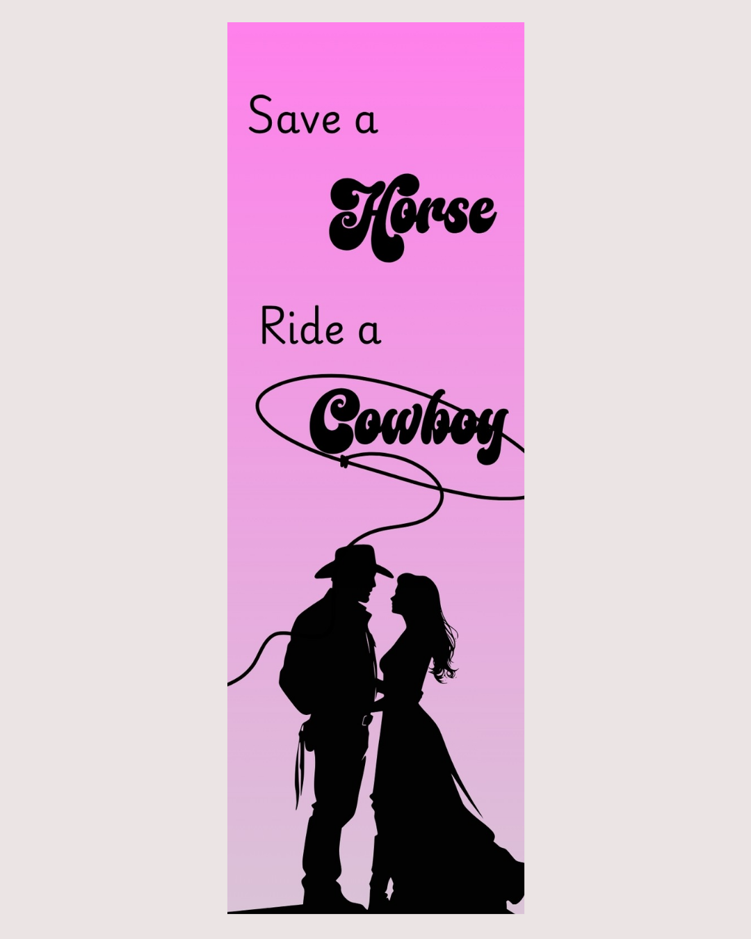 Save a Horse Bookmark