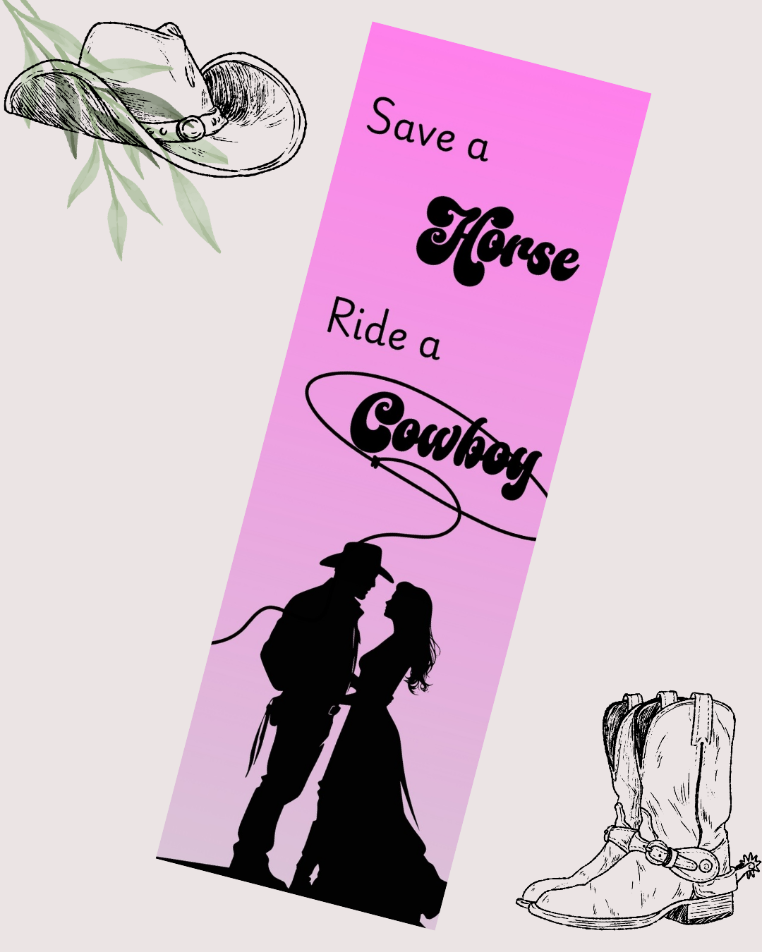 Save a Horse Bookmark