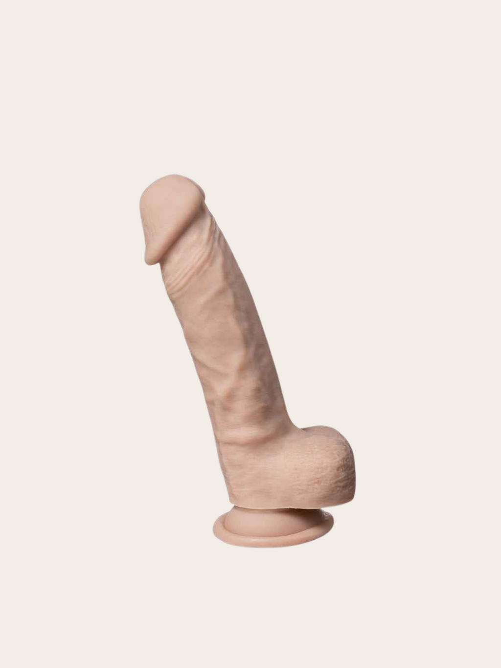 SilexD 7 inch Silicone Dildo with balls and suction cup