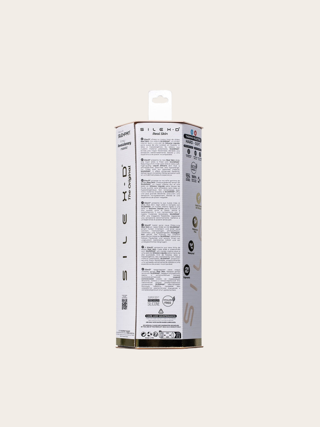 Tall retail box for SilexD 7 inch Silicone Dildo 