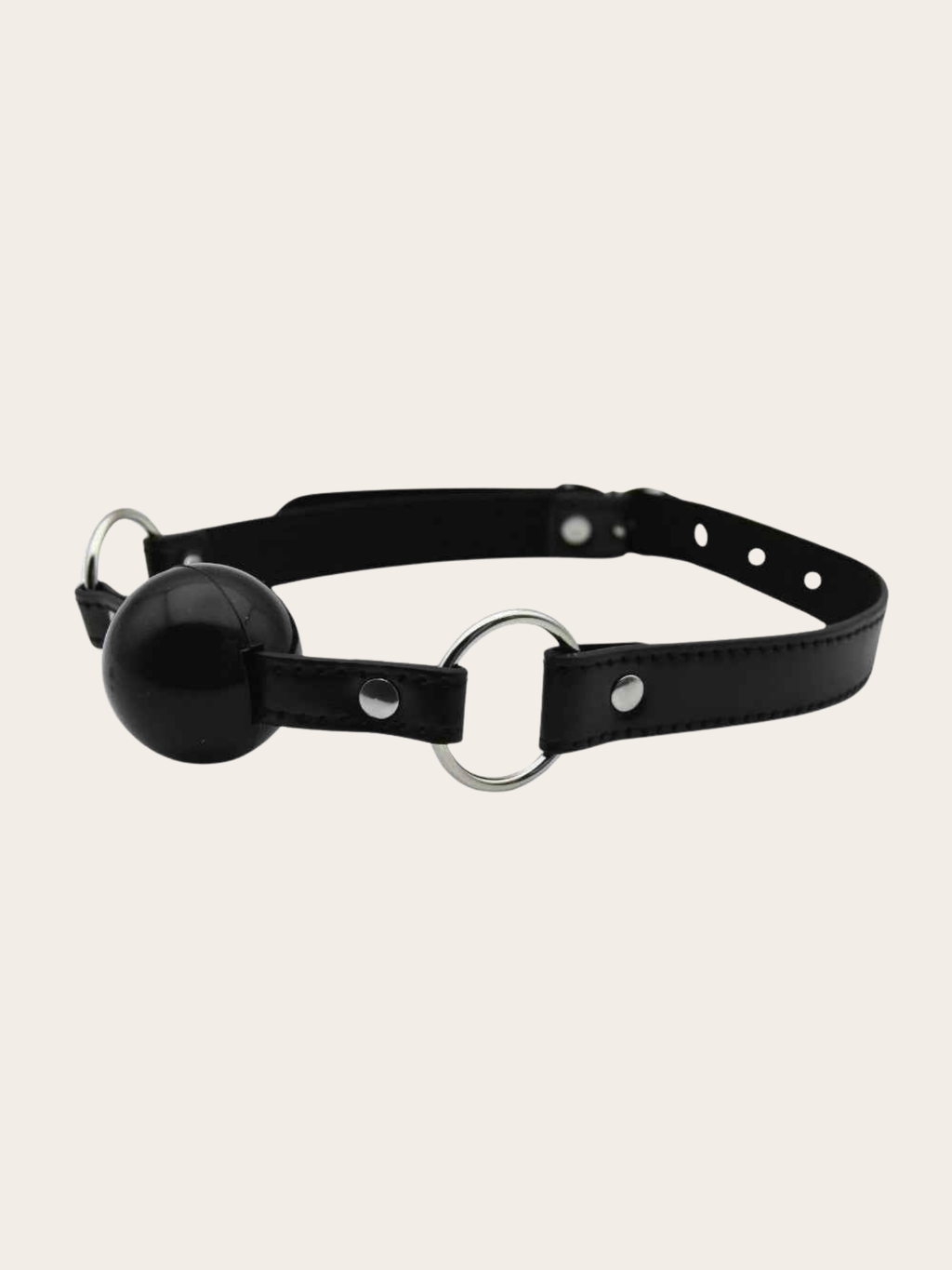 Silicone ball gag in black