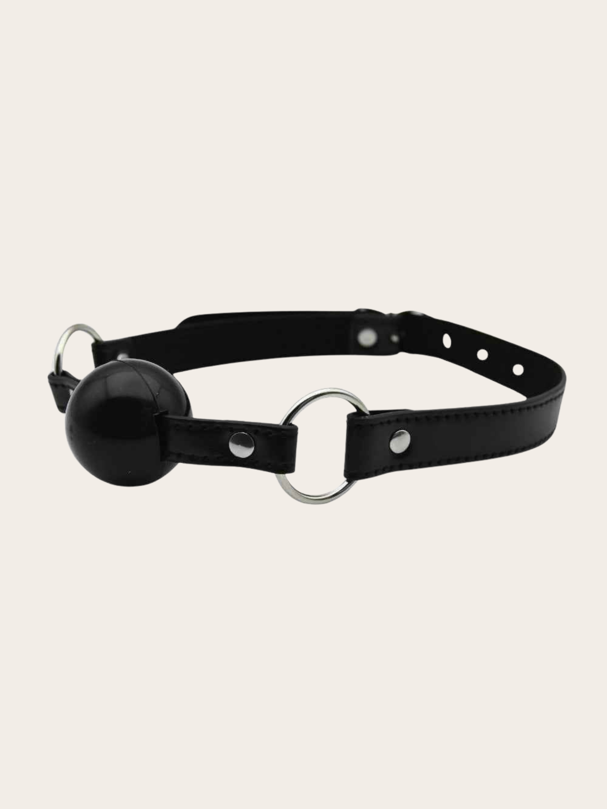 Silicone ball gag in black