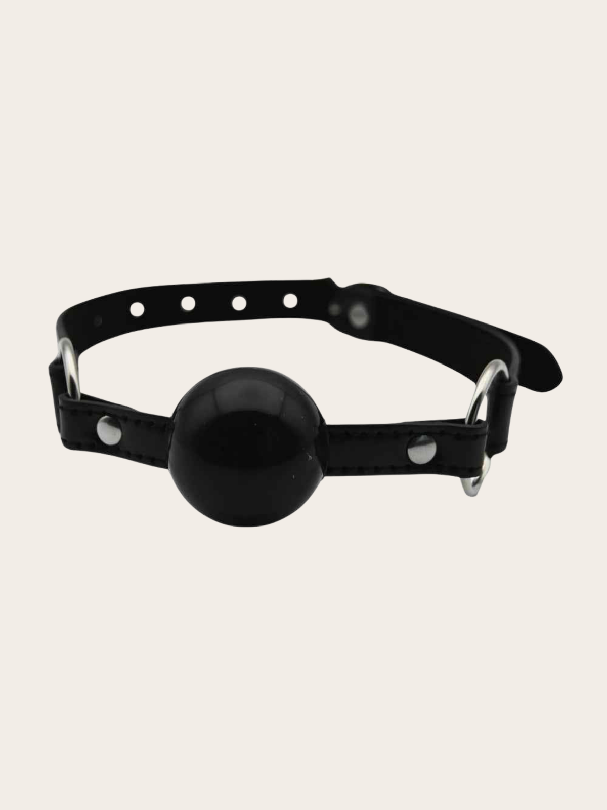 Silicone ball gag in black