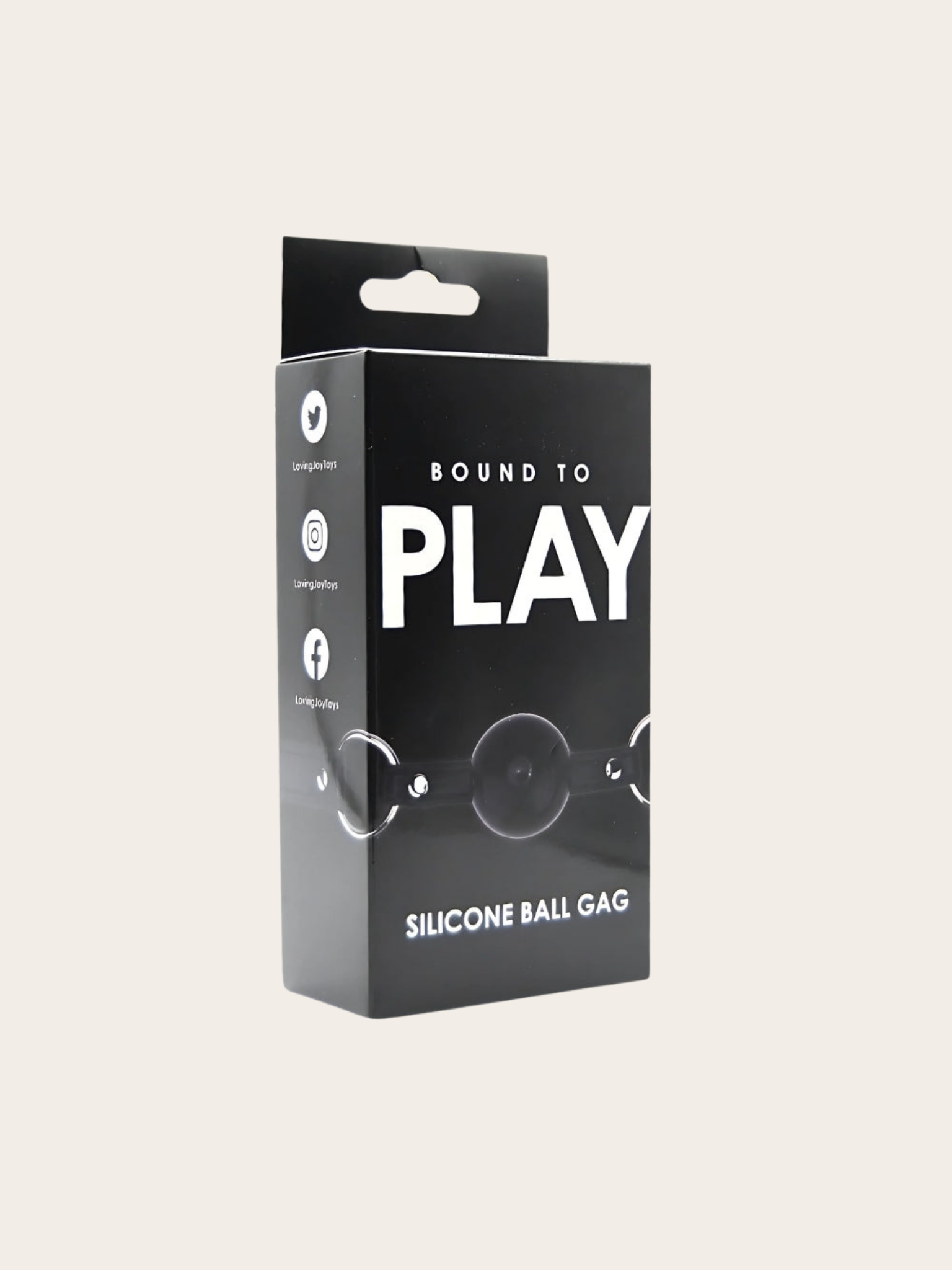 Silicone ball gag in retail box