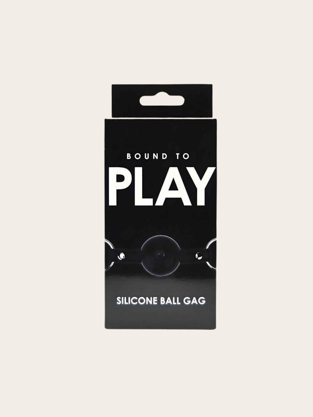 Silicone ball gag in retail box